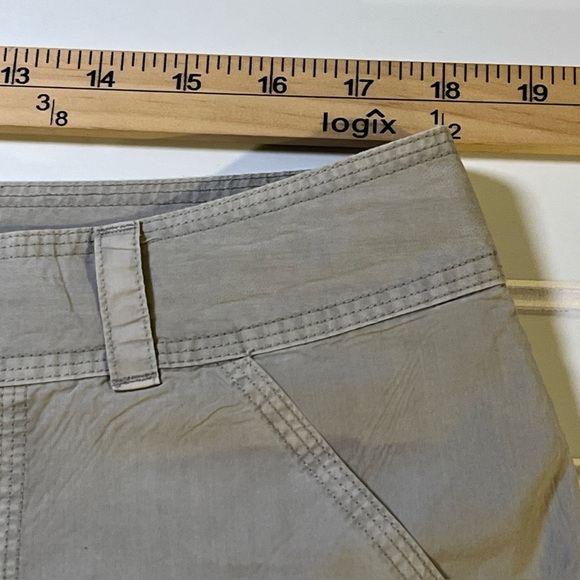 Tommy Bahama Womens Relax Cargo Capri Size 12 Drawstring Hem Pockets 100% Cotton - Picture 6 of 10